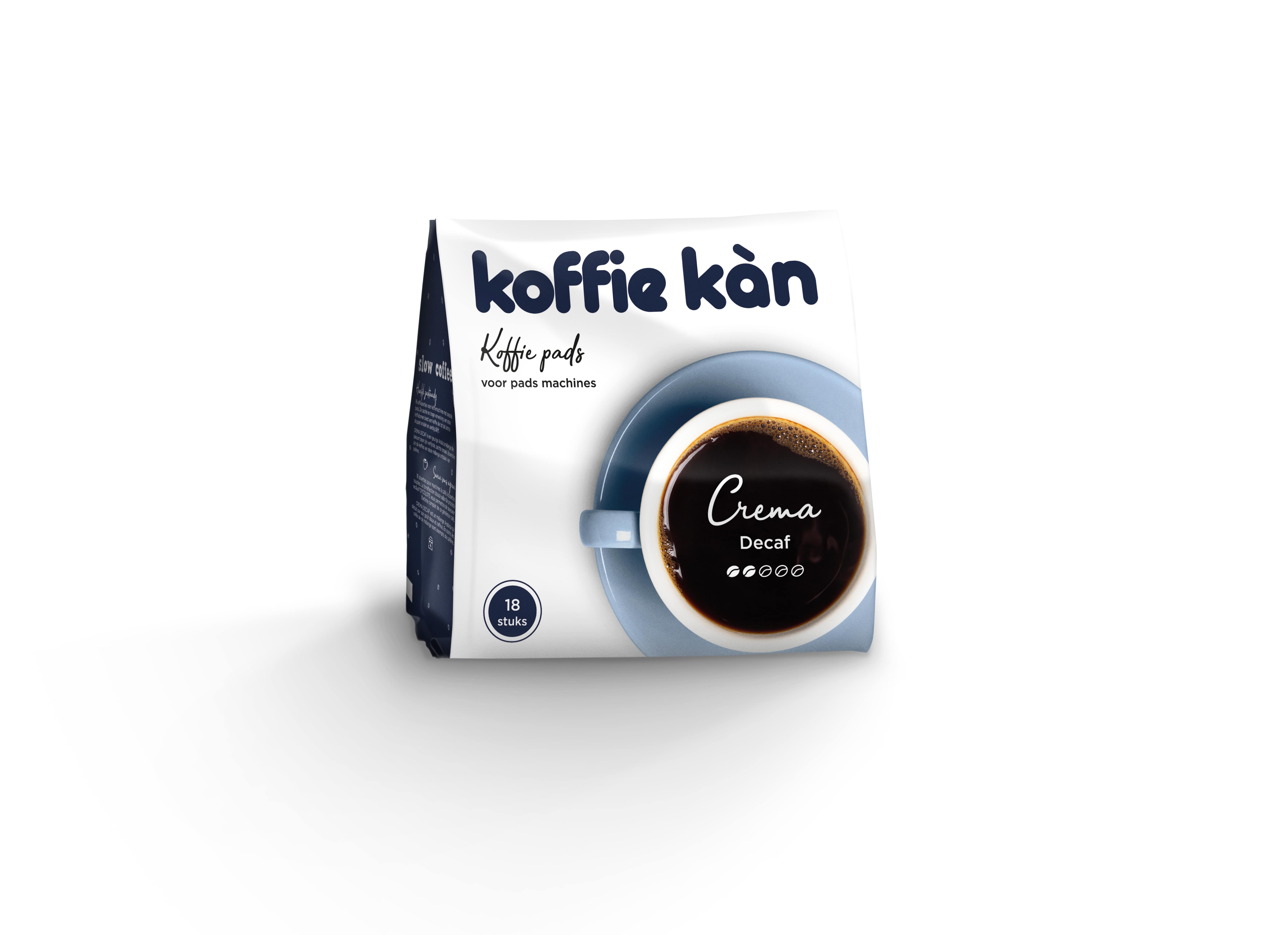 Koffie Kàn Pads crema decaf 18 porties 134g